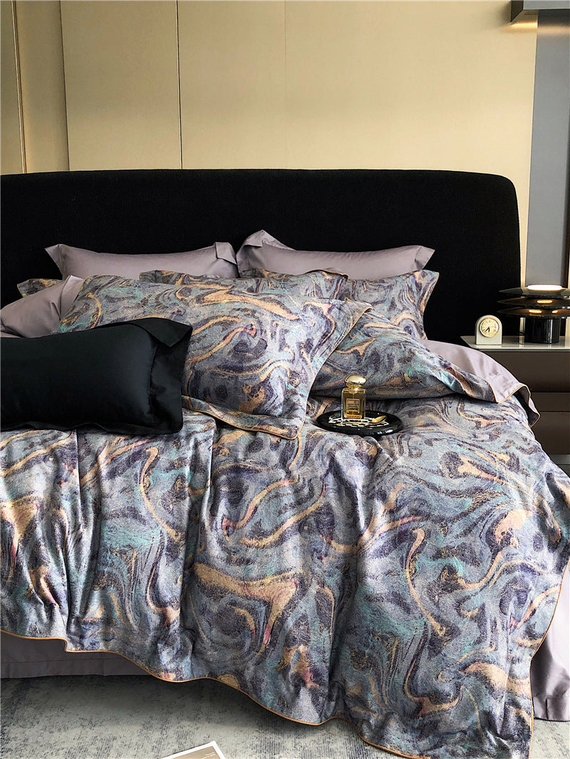 4 pieces Cotton Printed Bedding Set